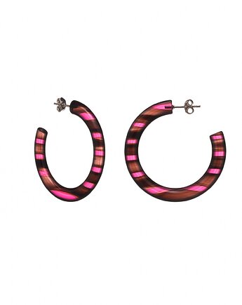 Kolczyki Mary w kolorze Night Pink, NINIcoJewelry