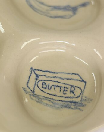 Breakfast Ceramic Plate , Clay Grandma