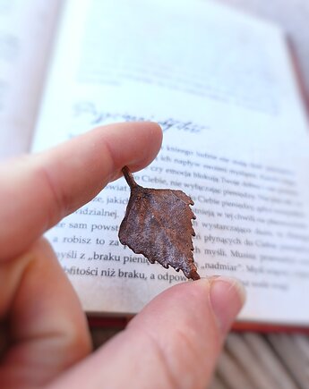 Listeczek brzozowy III wisiorek miedziany, Treemasters Copper Jewelry