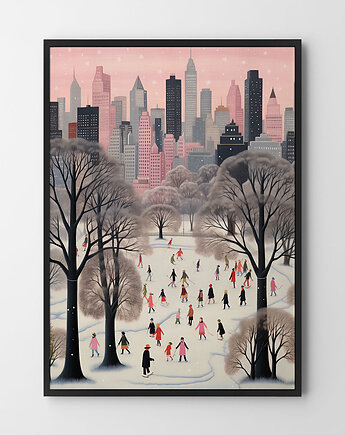 Plakat Zimowy Nowy Jork, HOG STUDIO