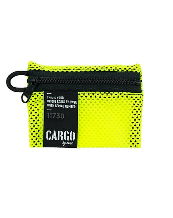 Portfel XSMALL Mesh NEON YELLOW, CARGO by OWEE