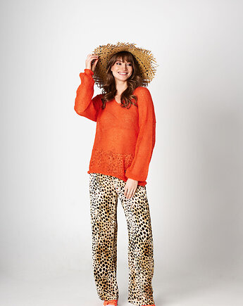 Alpaka sweter Gili - neon pomarańcz, YOU by Tokarska