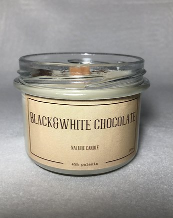Świeca Sojowa "Blach&White Chocolate" 235ml, Handmade with Love