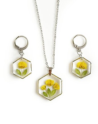 Komplet biżuterii z kwiatami, Colie