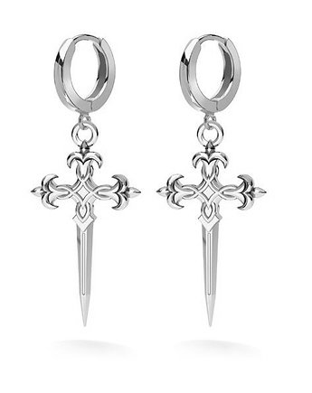 Kolczyki męskie SZTYLETY- srebro, ISSI Jewelry