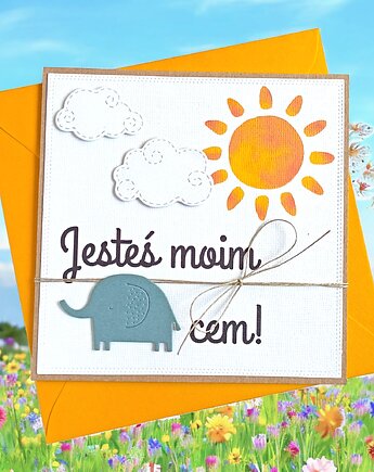 Jesteś moim SŁOŃcem - urocza kartka dla słoneczka - NEW, kaktusia