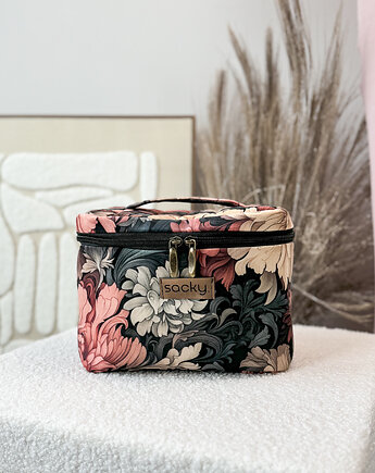 Kosmetyczka welurowa podróżnik flamenco, sacky bag