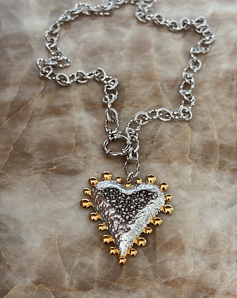 Naszyjnik damski łańcuszek z sercem, Chmolowska Jewellery