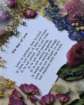 Hymn o Miłości, prezent dla Nowożeńców, MARIAELA