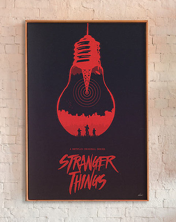 Stranger Things - plakat fine art, minimalmill