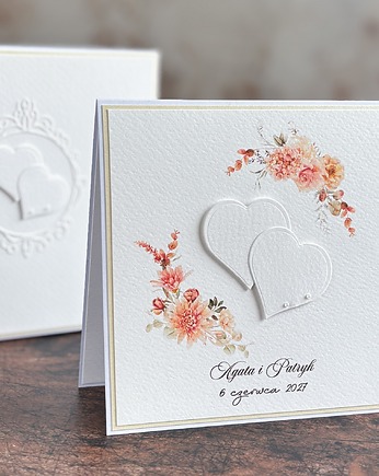 Personalizowana pamiątka ślubna w pudełku z kopertą na pieniądze, WP51A, Anna Art and Crafts