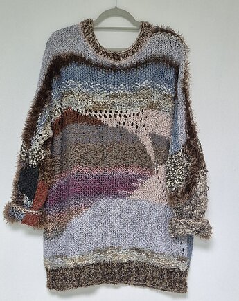 Unikatowy sweter- sukienka., Ula Raclawska