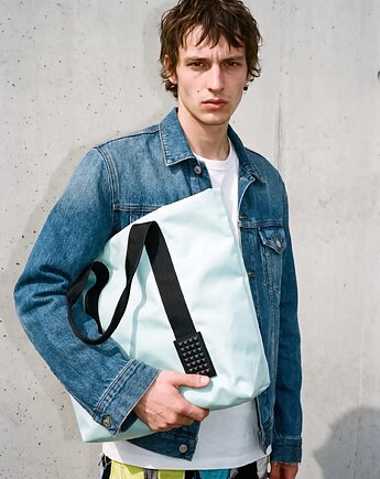 Torba LORTIDO miętowa, tote bag - kolekcja basic, Oskar Perek