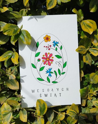 Kociewska Kartka Wielkanocna, 18 x 12 cm., decotyw