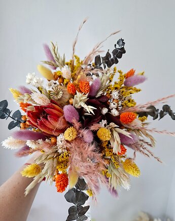 Bukiet z suszonych kwiatów wielobarwny, Mudryk Viktoria Dried Flowers