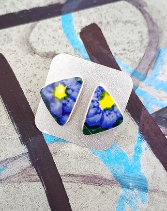 Kolczyki ceramiczne Bolesławiec