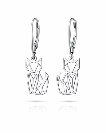 Kolczyki LISKI/ KOTY- srebro, złoto, różowe złoto, ISSI Jewelry