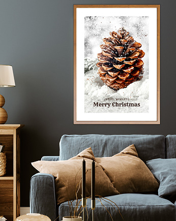 Plakat Frosted pine cone, ZAMIŁOWANIA