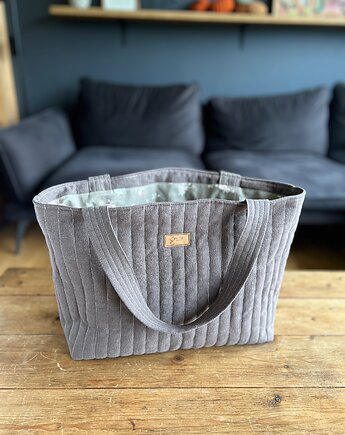 Torba lniana Everyday - brąz, gucialoveskids