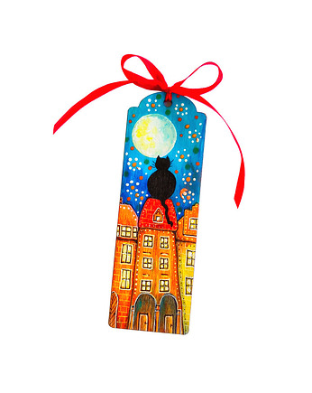 Unikatowa zakładka z drewna , ajlla