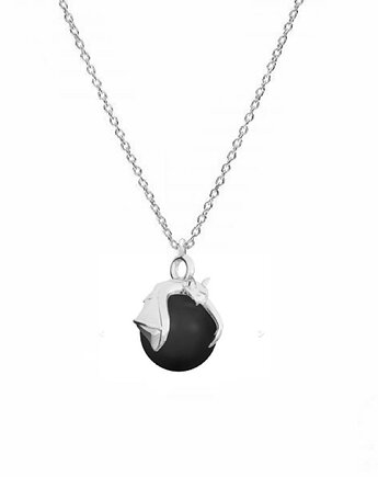 Nietoperz z czarną perłą- naszyjnik, ISSI Jewelry