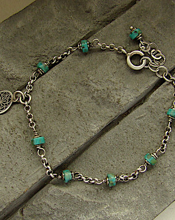 Turkus  -  delikatna bransoletka, RayOfArt