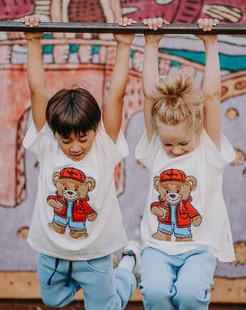 T-shirt oversize Rodney Teddy cream, BejbiStory