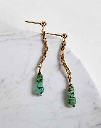 LIMITOWANE kolczyki: turkus : long, kaktusia