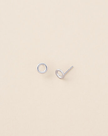 Koczyki KOŁO MINIMUM / srebro, Magdalena Paszkiewicz Jewellery