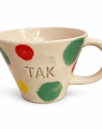 Kubek ceramiczny kwiatki, Papataj