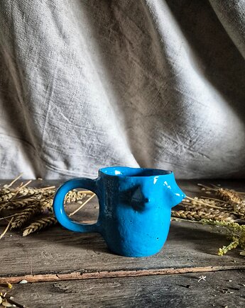 Kubek cycuszki na kawę, kubek kobieta, cappuccinka cycuszek, Fiona Ceramics