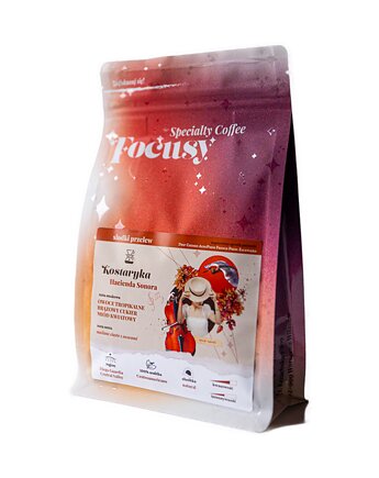 Kawa ziarnista KOSTARYKA Hacienda Sonora  słodki przelew 250 g, Focusy