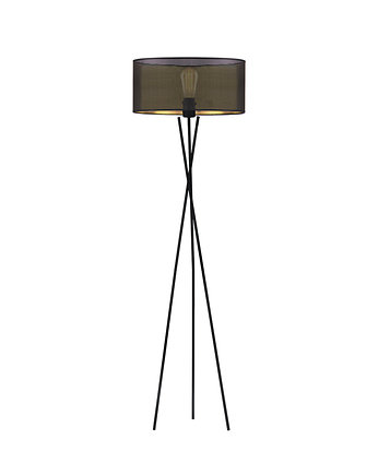 Designerska lampa stojąca na trójnogu z abażurem PARYŻ AŻUR, LYSNE