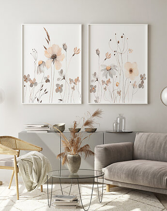 Zestaw plakatów - Polne kwiaty  (set226), raspberryEM