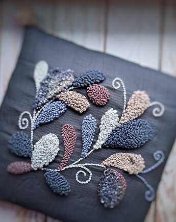 Nowość! Poduszka dekoracyjna kwiaty boho, PUCHAKI