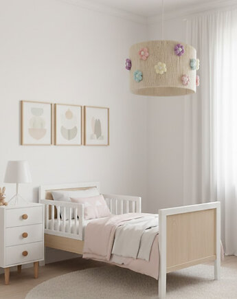 Lampa dziecięca w pastelowe kwiatki, Boholine