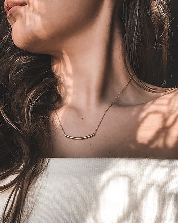 Naszyjnik z rurką minimalistyczny srebro, THE SILVER STORY
