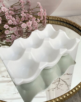 Ozdobna wytłaczanka do jajek dekoracyjna z gipsu 140x95x35mm, Coccola JEWELLERY