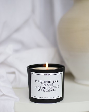 Świeca sojowa zapachowa Pachnie jak Twoje niespełnione marzenia, Temida Soy Candles