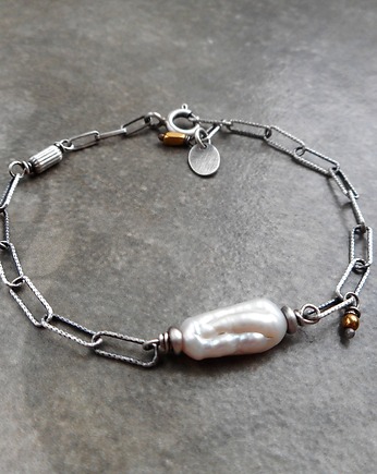 Perła minimalistyczna srebro 925, Lahovska