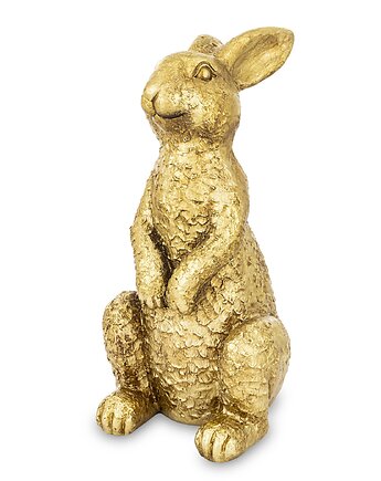Dekoracja - figurka królika 44x20x23 cm złota CONILI, MIA home