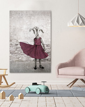 Obraz na płótnie - OBRAZ KOZAJA ŁUCJA 80x120cm, LUdesign gallery