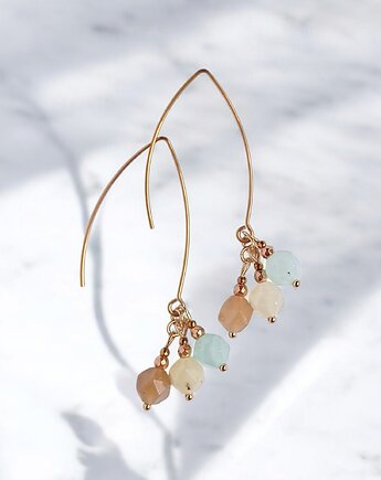 Długie kolczyki : SPRING collection: JADEIT II, kaktusia