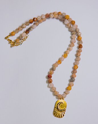 Naszyjnik z dużych kamieni, baj.KA