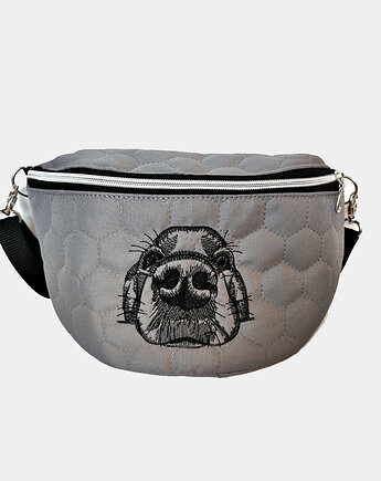 Nerka szara z pieskiem beagle, Made by Joan