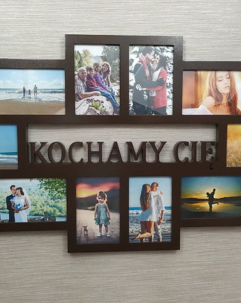 Multirama ramka na zdjęcia Kochamy Cię mdf 10 zdjęć, Wajdrew