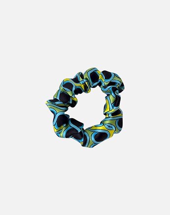 Jedwabna scrunchie gumka frotka mini geometryczna, Zdunetti