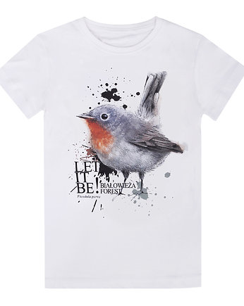 T-shirt "BIAŁOWIEŻA FOREST" z PTASZKIEM, Col Claudine