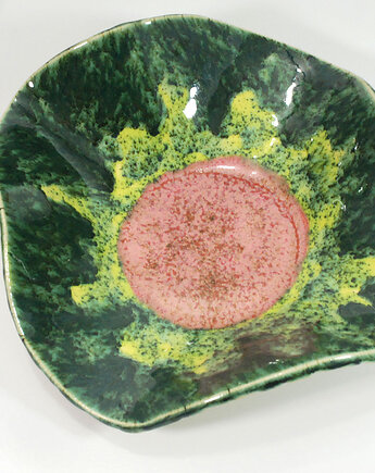 Ceramiczna misa dekoracyjna kwiat - do salonu, łazienki lub sypialni, 10FingersArt