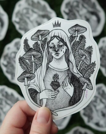 Grzybowa Maryjka / naklejka winylowa, zazula